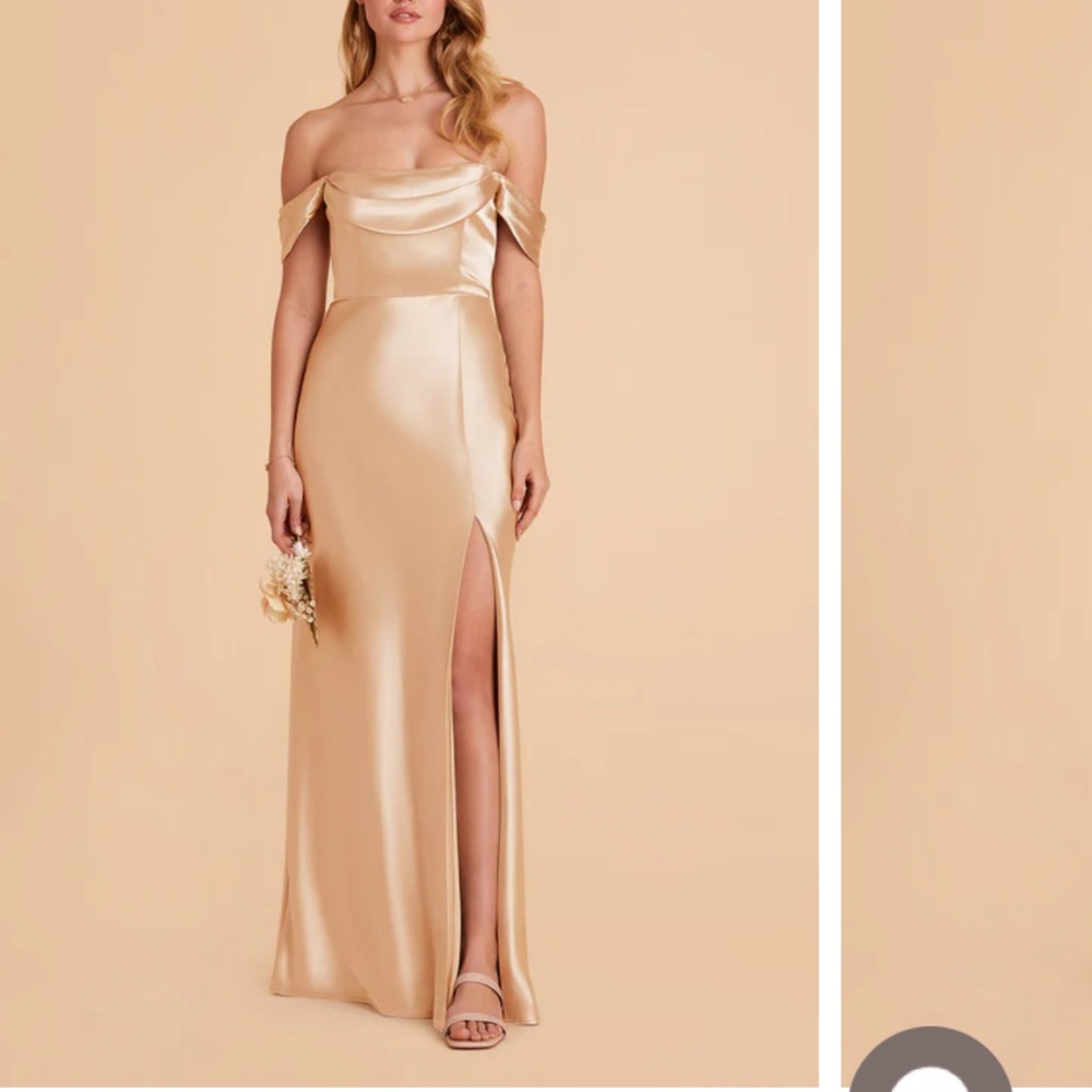 Birdy Grey Mia Convertible Gold Satin Bridesmaid Dress